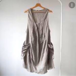 Linen Bohemian Parachute Dress